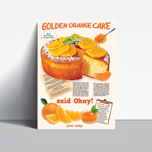 オレンジケーキポスター
