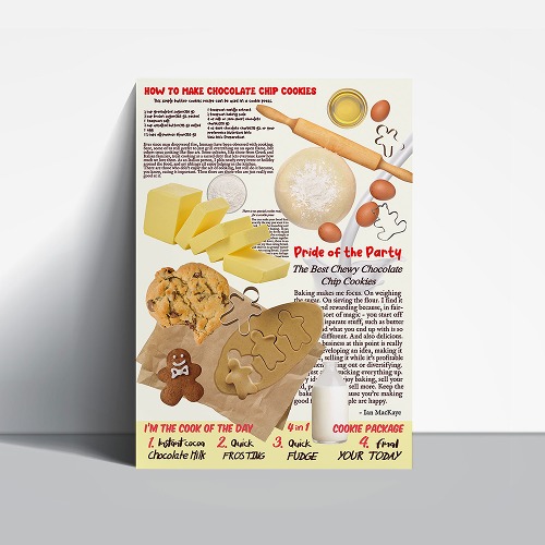 チョコチップクッキーレシピポスター